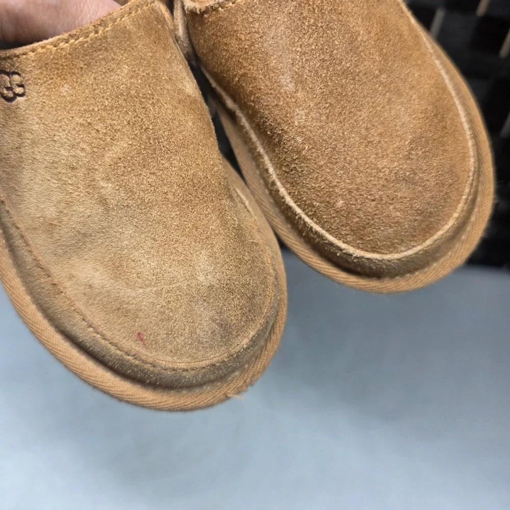 UGG GoldenGlow Toddler Sandals Chestnut Suede Strap Shoes 1159770T Size 8